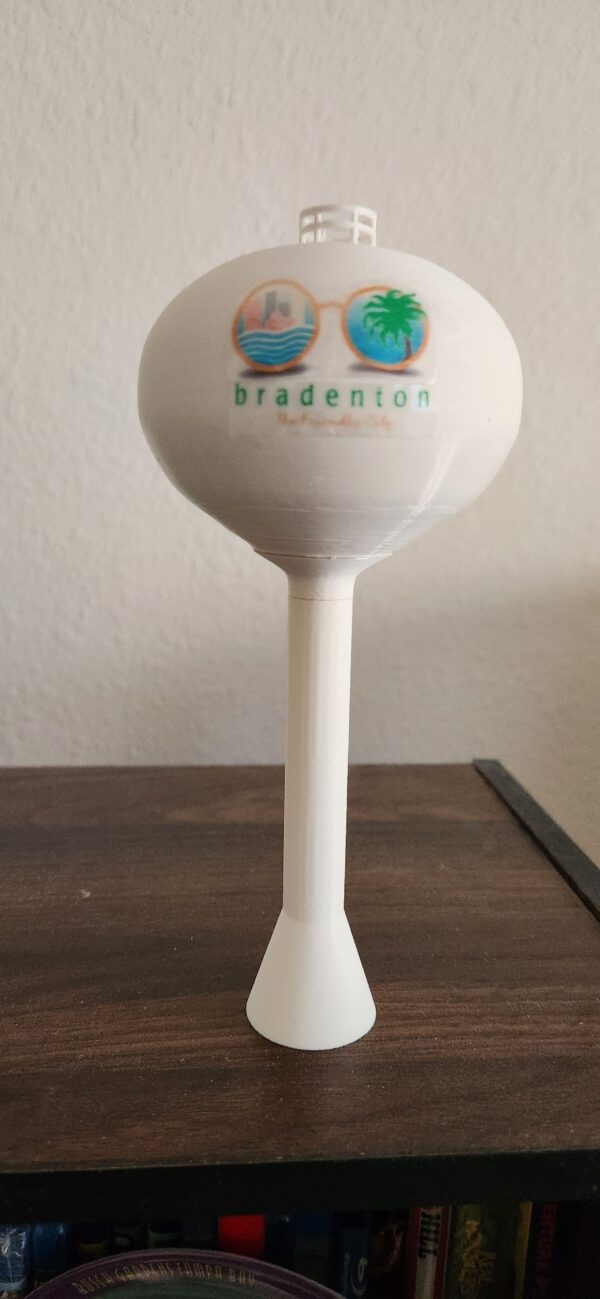 Bradenton, FL Sunglasses Water Tower Replica For Shelf or Desktop - Image 3