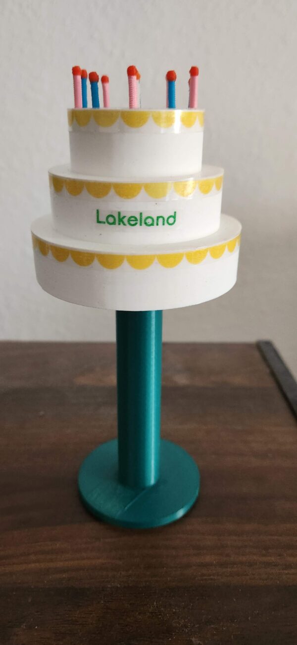 Replica of the birthday cake water tower in Lakeland, Florida.