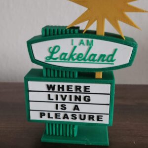 This Lakeland dry cleaners sign replica is a replica of the iconic dry cleaners sign in Lakeland, Florida.
