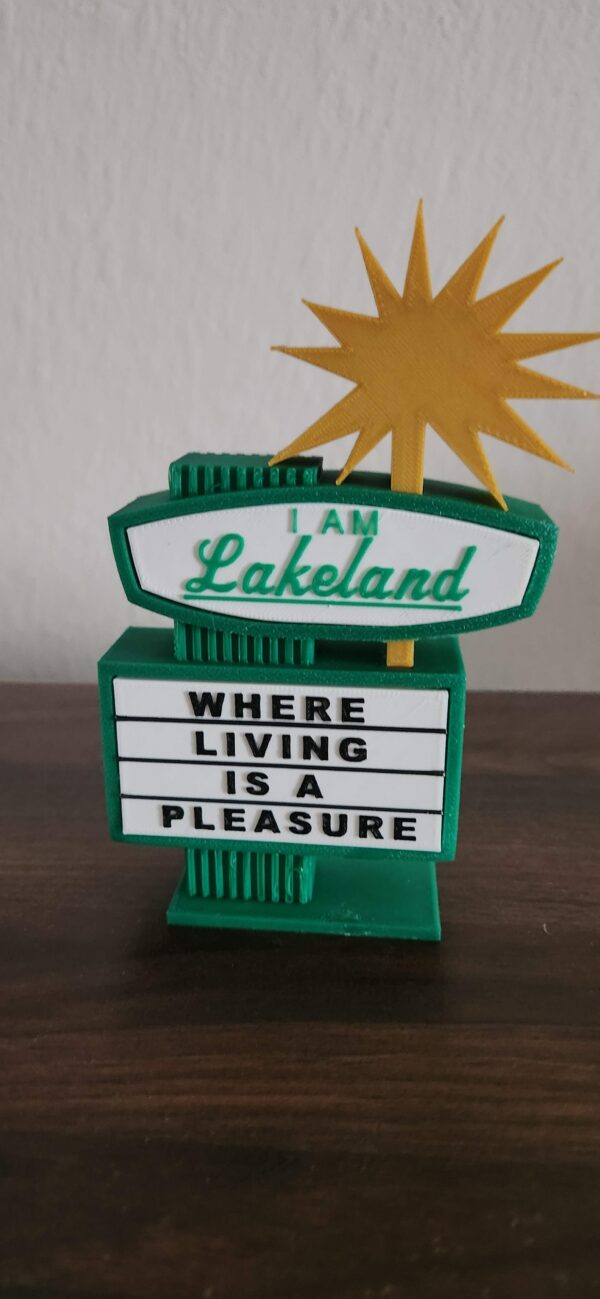 This Lakeland dry cleaners sign replica is a replica of the iconic dry cleaners sign in Lakeland, Florida.