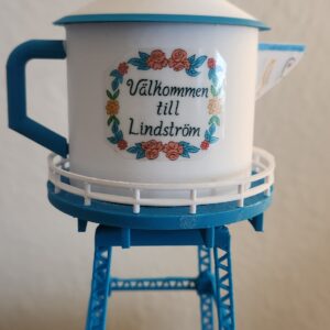 Lindström Coffee Pot Water Tower Replica For Shelf or Desktop