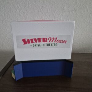Silvermoon Drive-In model for display, model train setup or diorama
